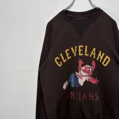 MLB インディアンス スウェット トレーナー 古着