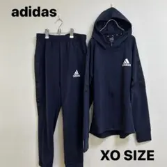 美品 アディダス ジャージ 上下セット　XOネイビー　紺色　ジップアップ　3L