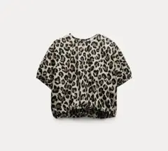 ZARA ザラ　ZW COLLECTION アニマルプリント トップス　ヒョウ柄