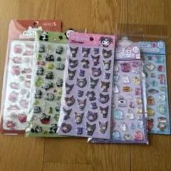 ぷくっとシール サンリオ クロミちゃん 他4枚
