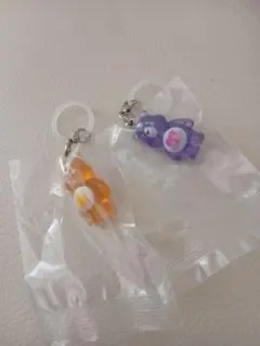 ケアベア めじるしアクセサリー クリアマスコットチャーム2　ガチャ