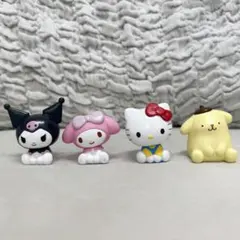 ハローキティ　マイメロ　クロミ　ポムポムプリン フィギュア 4体セット