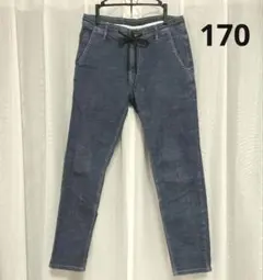 ★美品★ デニムパンツ ストレッチ スリムパンツ　170 ウエスト調整可のサムネイル