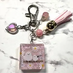 7351☆ シマエナガ　キーホルダー　チャーム　レジン　ハンドメイド 7351☆ シマエナガ キーホルダー チャーム レジン ハンドメイド - メルカリ