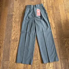 グローバルワーク　ウツクシルエットワイドパンツ　　ミドルグレー　Sサイズ