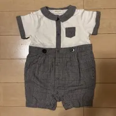 SENSE OF WONDER センスオブワンダー チェック柄ロンパース 70