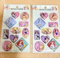 ディズニープリンセス ウォーターシール 2シートセット