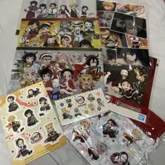 鬼滅の刃　 クリアファイル クリスマス カフェ 無限列車編 付箋メモ 8点セット