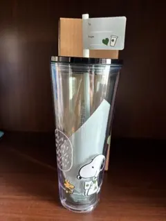 スターバックス　スヌーピーPEANUTS コールドカップタンブラーブルー