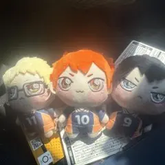 ハイキュー 日向翔陽 影山飛雄 月島蛍 ちょぴぬいぷち ぬいぐるみ 3点セット