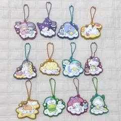 サンリオキャラクターズ　ぷっくりラバーマスコット 12個セット