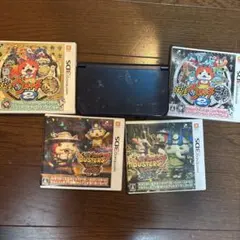 new 3DS LL本体と妖怪ウォッチカセット四個