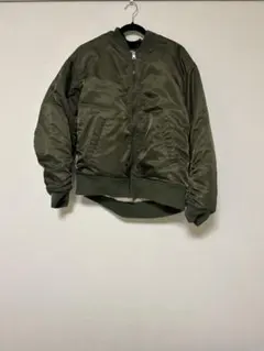 リバーシブル MA-1ジャケット オリーブ/アイボリー