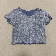 Rel:ler タイダイ風 半袖Tシャツ ブルー系