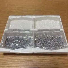 ラインストーン　白　シルバー　パーツ