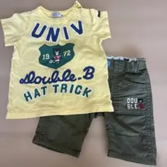 DOUBLE.B ミキハウス Tシャツ パンツ セット 80のサムネイル