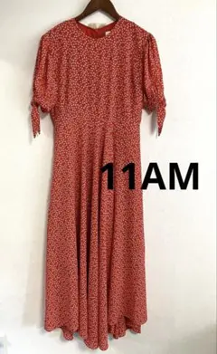 ◆11AM◆ イレブン・エーエム　花柄ロングワンピース