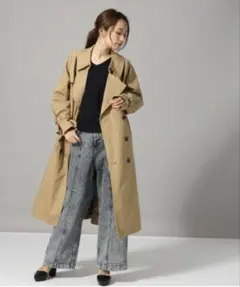 京*子様 ジーナシス　BIGロングトレンチコート