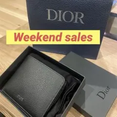 Dior ブラック 二つ折り財布