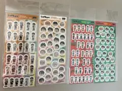4枚セット　ハイキュー　ジロリだらけ　シートステッカー　シール