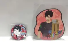 ハイキュー!! 黒尾鉄朗 ダイカットカード ラバーコースター セット