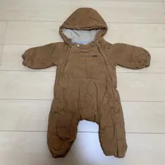 【美品】SHIPS ブラウン フード付きロンパース　アウター　70〜80