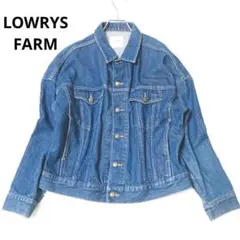 ローリーズファーム　デニムジャケット　Gジャン　羽織　綿　M　ブルー　春先コーデ