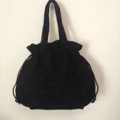 B564【着物リメイク】巾着型ハンドバッグ