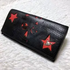 ♡希少♡ヴィヴィアンウエストウッド 長財布 オーブ スカル 星 本革 黒 ロゴ