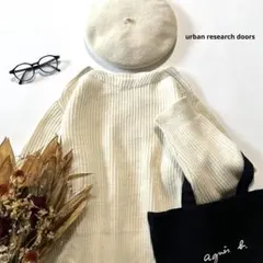 b1805＊新品 アーバンリサーチドアーズ モンゴリアンウールニットプルオーバー