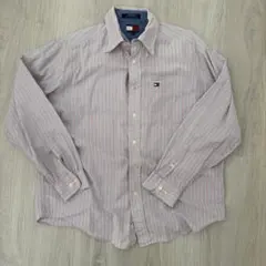 【TOMMY HILFIGER】 ストライプシャツ