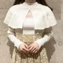 スナイデル Sustainable2wayケープニットプルオーバー　snidel