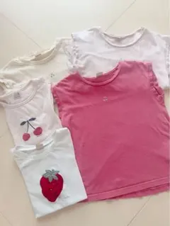 プティマイン　半袖Tシャツ5枚セット 120 130春夏　まとめ売り　保育園着