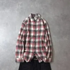 OLD UNIQLO Shadow Plaid Shirt Red Y2K L