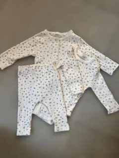 Zara baby 3花柄リブ編みベビー服セット