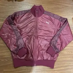 PUMA ワインレッド ナイロンジャケット メンズ