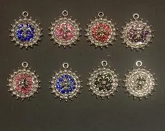 ユリ十字・クロスチャーム/アンブレラマーカー・キーホルダー2個セット