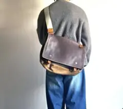 vintage OLD COACH メッセンジャーバッグ レザーバッグ ブラウン