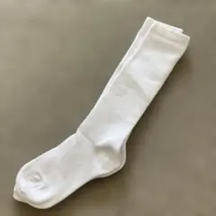 新品未使用　白　子ども用ハイソックス　15〜20㎝