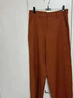 新品未使用　GRL センタープレスストレートパンツ　［オレンジ］