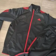 お値下げ★adidas ジャージ上下セット 黒/赤