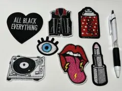 刺繍パッチセット ポップアート風