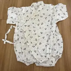 ベビー 甚平 ロンパース トンボ柄 80cm