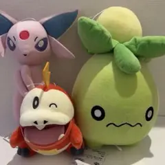 ポケモン　ぬいぐるみ　ホゲータ・ミニーブ・エーフィ　タグ付き