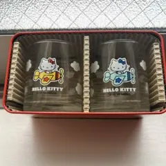 ハローキティ グラス2個セット 缶ケース付き サンリオ - メルカリ