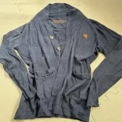 BURBERRY BLACK LABEL ネイビー カーディガン