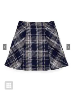 GRLチェック柄ツイードインパン付きミニスカート