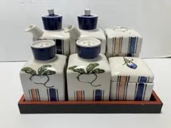 陶器製調味料入れ　6点セット