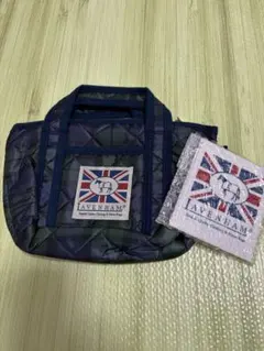 미사용 品 LAVENHAM ラベンハム キルティング ミニトートバッグ 鏡