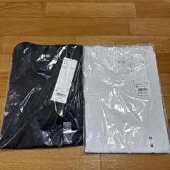 ユニクロ　UNIQLO クルーネックT Mサイズ ブラック ホワイト 2枚セット